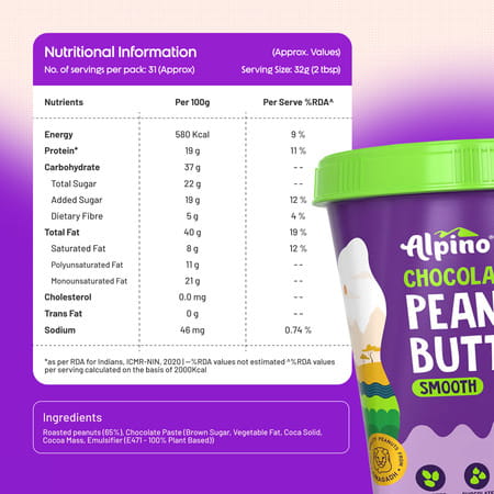 Alpino Chocolate Peanut Butter Smooth 1 Kg