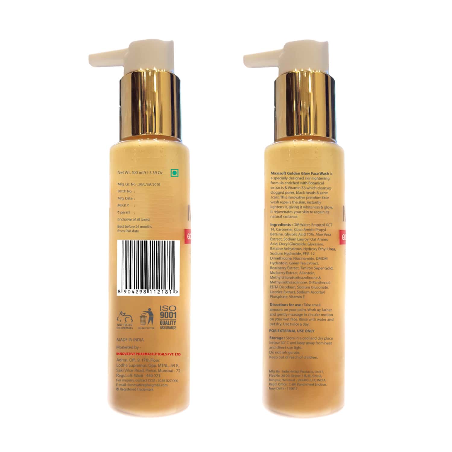 Maxisoft Golden Glow Face Wash (100 Ml - Pack Of 1)
