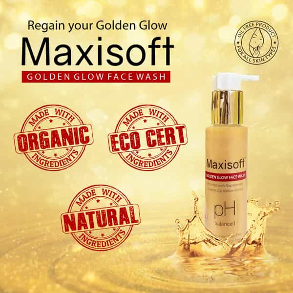 Maxisoft Golden Glow Face Wash (100 Ml - Pack Of 1)
