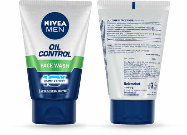 Nivea Men Oil Control Facewash Aircool Mint Crystal - 100G