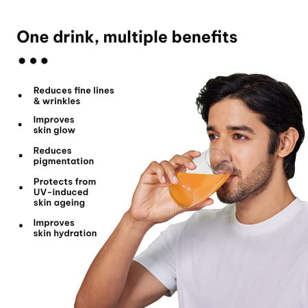 Hk Vitals Marine Collagen For Men | 100g (Orange) | Glowing Skin With Sipper