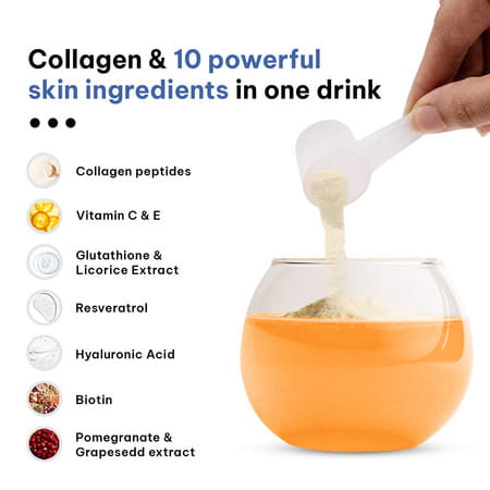 Hk Vitals Marine Collagen For Men | 100g (Orange) | Glowing Skin With Sipper