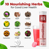 Muditam Ayurveda Liver Fix Effervescent Tablet Liver Detox Ayurvedic Ideal For 1 Month - 60 Tablets