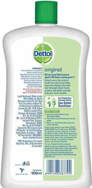 Dettol Liquid Soap Sensitive Liquid 900 Ml