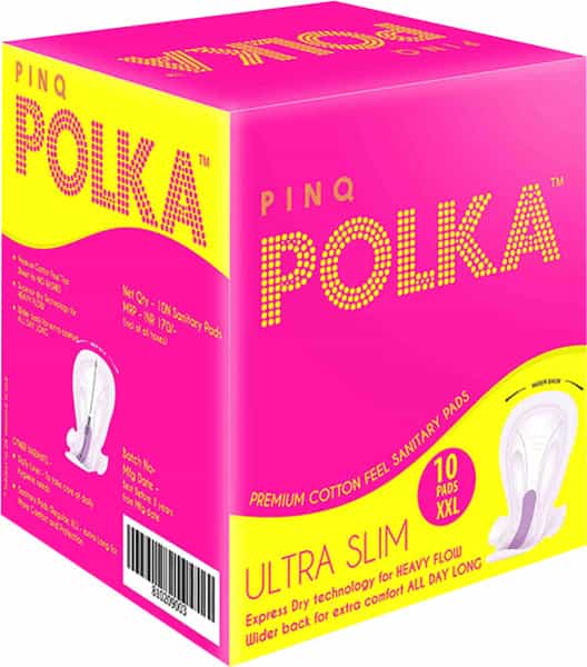 Pinq Polka Premium Ultra Slim Sanitary Size Xxl 10