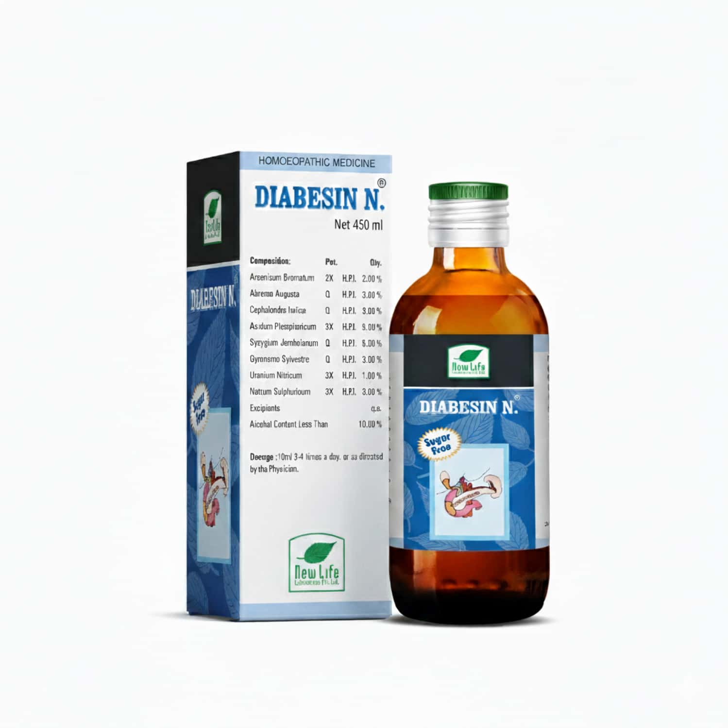 New Life Nl Diabesin N Syrup | 450ml