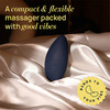 Mymuse Palm Personal Massager - 10 Speeds | Rechargeable | Waterproof (Inkpen Blue)