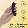 Mymuse Palm Personal Massager - 10 Speeds | Rechargeable | Waterproof (Inkpen Blue)