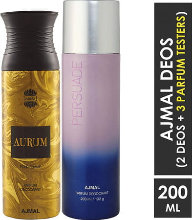 Ajmal Aurum Femme For Women And Persuade For Men & Women Each 200ml (Total 400ml)