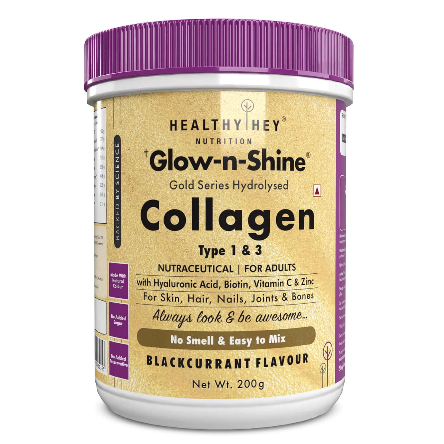 Healthyhey Nutrition Collagen Gold Series With Biotin& Vit.c 200g Blackcurrant