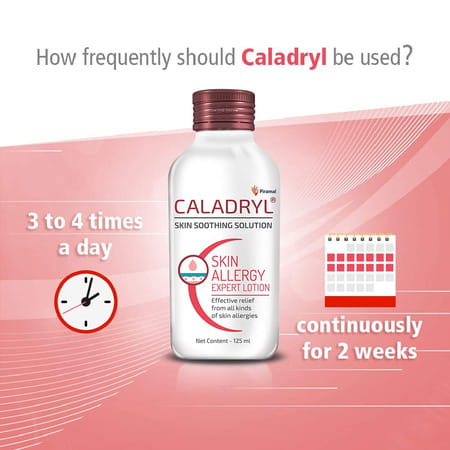 Caladryl Skin Allergy Lotion For Rashes | Sunburn | Prickly Heat And Insect Bites- 125ml (Pack Of 2)