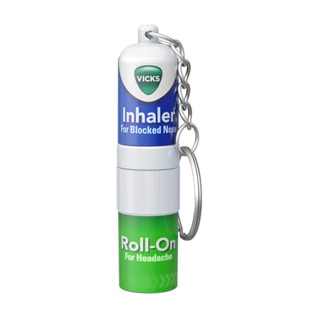 Vicks Roll On Inhaler 2 In 1 Relief For Headache And Blocked Nose