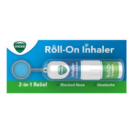 Vicks Roll On Inhaler 2 In 1 Relief For Headache And Blocked Nose