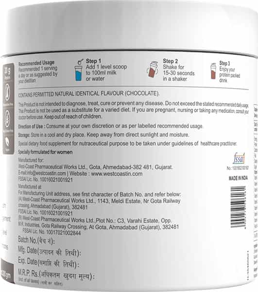 Sheneed Plant Based Daily Womens Protein Drink With 21+ Nutrients For Women - 300Gm (Pack Of 2)