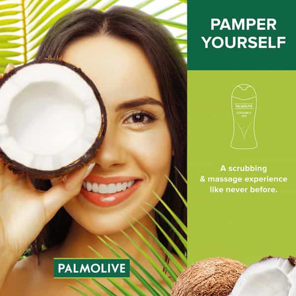 Palmolive Body Wash Coconut Joy Crme Based Exfoliator - 250 Ml