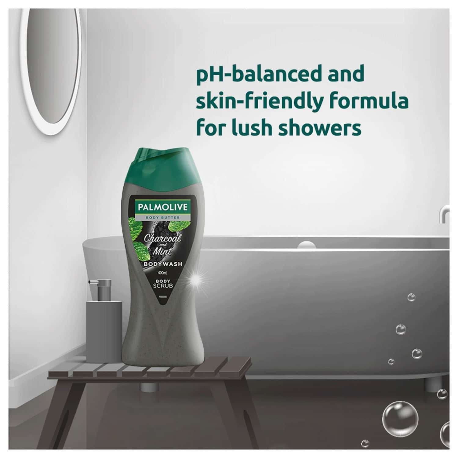 Buy PALMOLIVE BODY WASH COCONUT JOY CRME BASED EXFOLIATOR WITH REAL