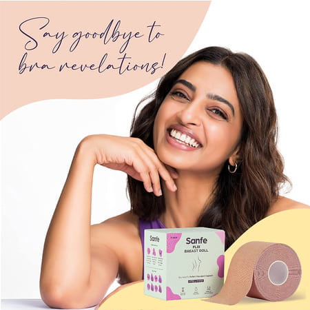 Sanfe Flix Breast Roll -breast Shaper & Lifter | Breathable Breast Support 5-meter