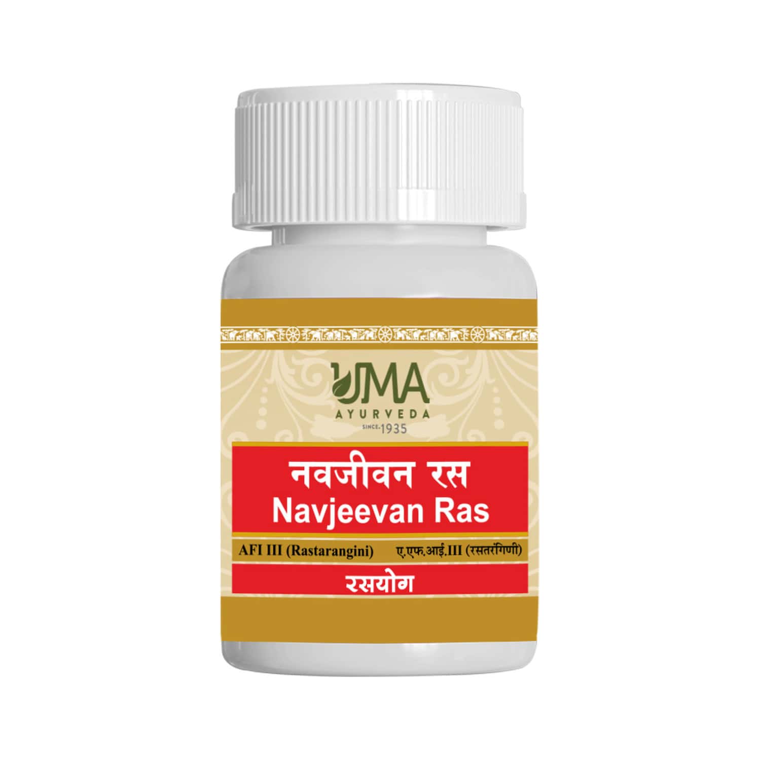 Uma Ayurveda Navjivan Ras Ayurvedic Tablets 80 Tab