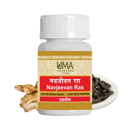 Uma Ayurveda Navjivan Ras Ayurvedic Tablets 80 Tab