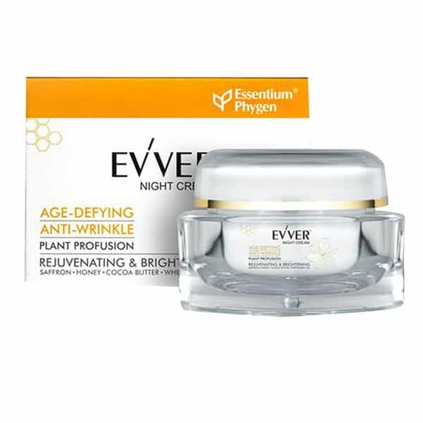 Evver Night Cream Age-Defying Anti-Wrinkle With Saffron Lotion 50 Ml
