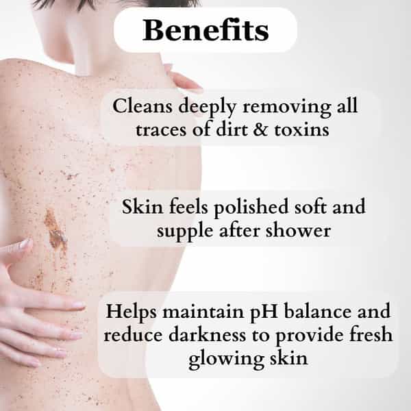Vigini Skin Whitening Pigmentation Tan Removal Exfoliating Body Coffee Scrub Wash + Under Eye Cream