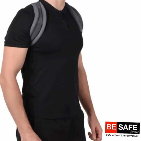 Besafe Forever Clavicle Brace Support For Posture Correction | Unisex | L | Grey