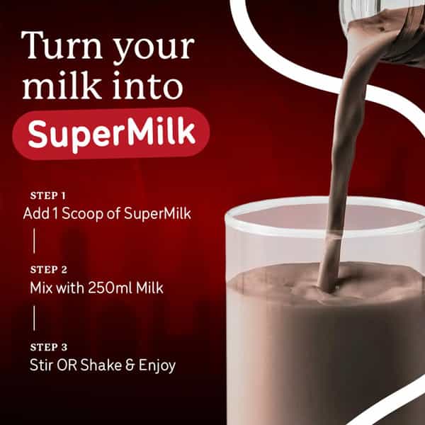 Gritzo Supermilk Athlete Iron Man (13+Y Boy & Girl) | 17G Protein Powder (Double Chocolate | 400G)