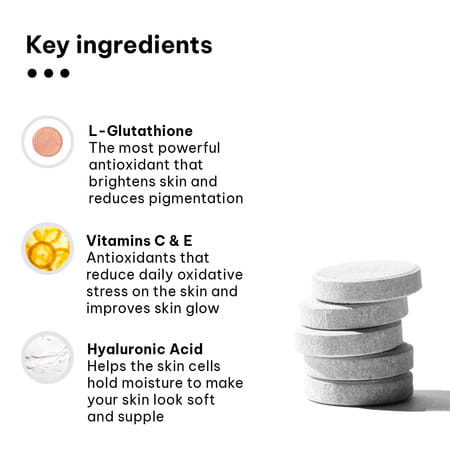 Hk Vitals Glutathione (Cola | 15 Tabs) | With Vitamin C & E | For Skin Glow & Hydration