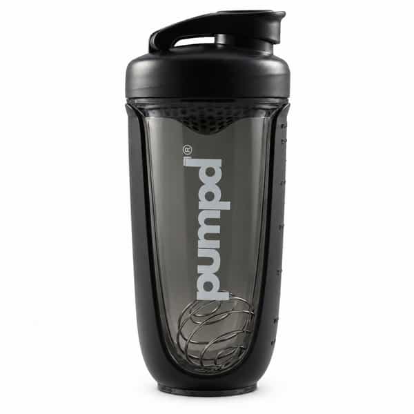 Pumpd Shaker Bottle With Blender Ball | 700Ml | Black