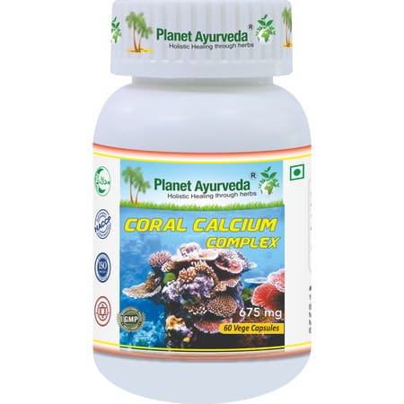 Planet Ayurveda Coral Calcium Complex - 60 Capsules