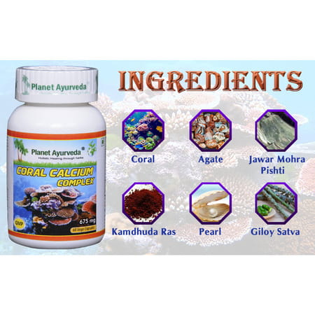 Planet Ayurveda Coral Calcium Complex - 60 Capsules
