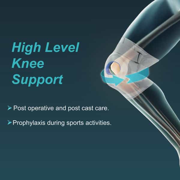Tynor Knee Support Hinged (Neoprene) Grey Xxxl 1 Unit