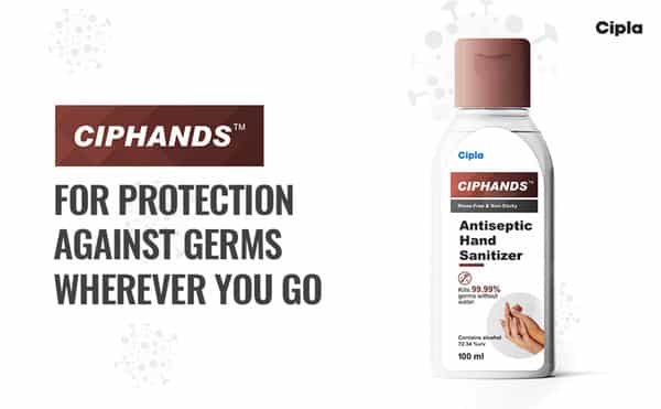 Ciphands Hand Sanitizer Bottle 100 Ml (Pack Of 6)