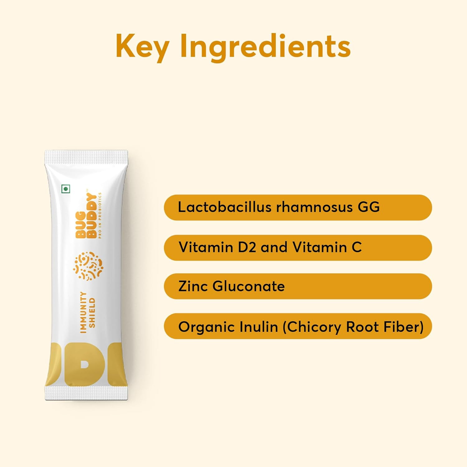 Bug Buddy Immunity Shield | Supports Immune And Digestive Health | 15 Days Pack