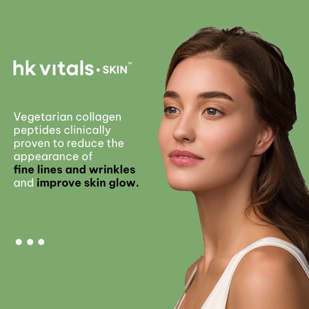 Hk Vitals Veg Collagen Supplement (Mixed Fruit | 100g) & Sipper Bottle (Grey | 300ml)
