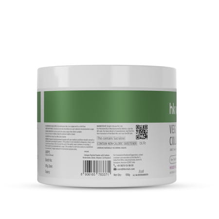 Hk Vitals Veg Collagen Supplement (Mixed Fruit | 100g) & Sipper Bottle (Grey | 300ml)