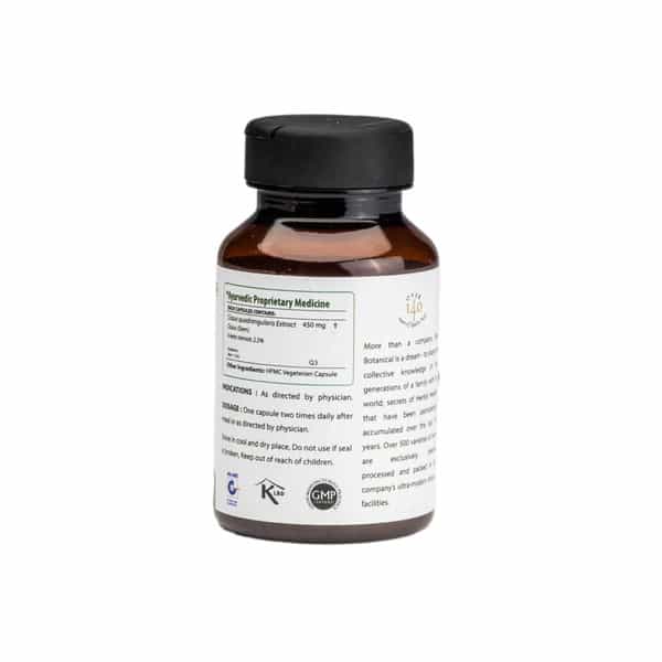 Bixa Botanical Hadjod Extract 60 Veg Capsules (450Mg) 2.5% 3-Keto Steroids-Supports Bone Healing