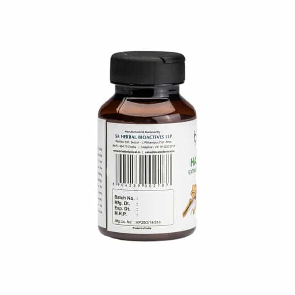 Bixa Botanical Hadjod Extract 60 Veg Capsules (450Mg) 2.5% 3-Keto Steroids-Supports Bone Healing