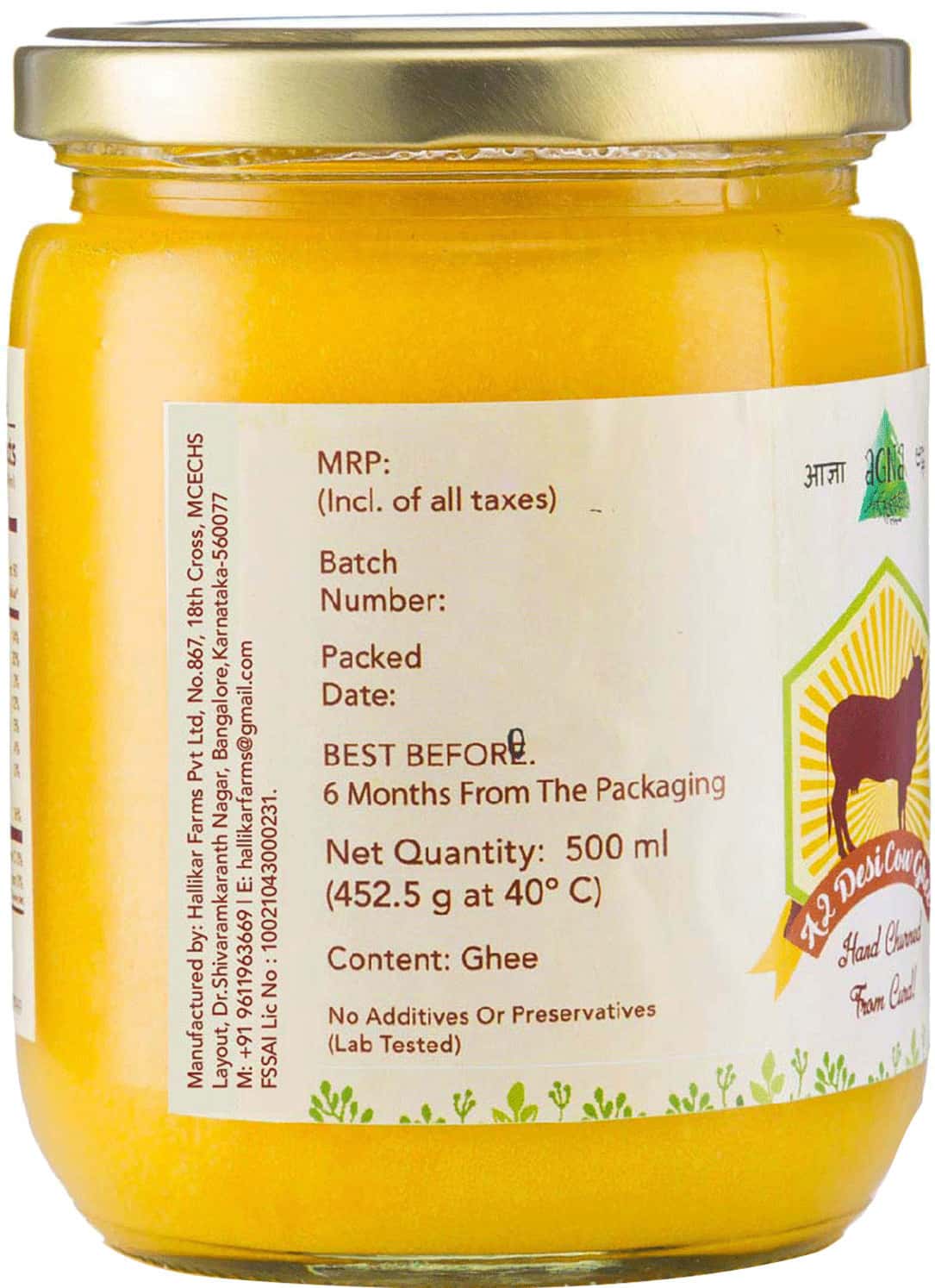 Buy AGNA A2 DESI GHEE 500ML Online & Get Upto 60 OFF at PharmEasy