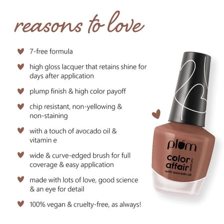 Plum Color Affair Nail Polish - Twilight Mauve - 123 7-Free Formula 11 Ml