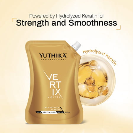 Yuthika Professional Vertix Hydrolyzed Keratin Hair Neutralizing Cream 500ml
