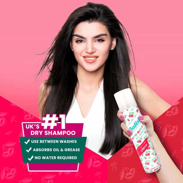 Batiste Instant Hair Refresh Dry Shampoo - Fruity & Cheeky Cherry - 200Ml