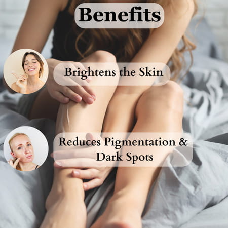 Vigini Skin Whitening Glutathione Brightening Body Polishing Cream & Wash (200ml + 100ml)