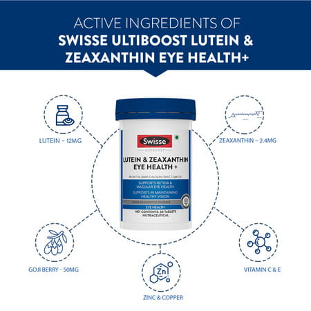 Swisse Ultiboost Lutien & Zexanthin Eye Health + Tablet 30 No'S