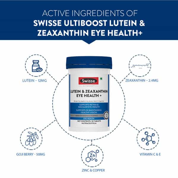 Swisse Ultiboost Lutien & Zexanthin Eye Health + Tablet 30 No's