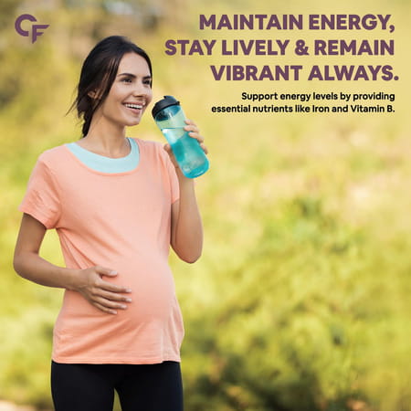 Carbamide Forte Prenatal Multivitamin For Pregnancy With 300mg Dha & 18 Ingredients - 60 Capsules