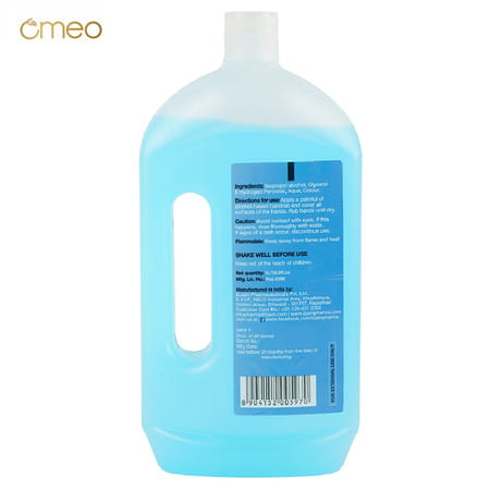 Omeo Handrub Liquid Hand Instant Sanitizer Can | 70% Alcohol - 1 Ltr