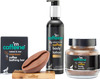 Mcaffeine Espresso Body Kit Free Handcrafted Bean Tray Bathing Bar Body Scrub & Body Lotion (400Gm)