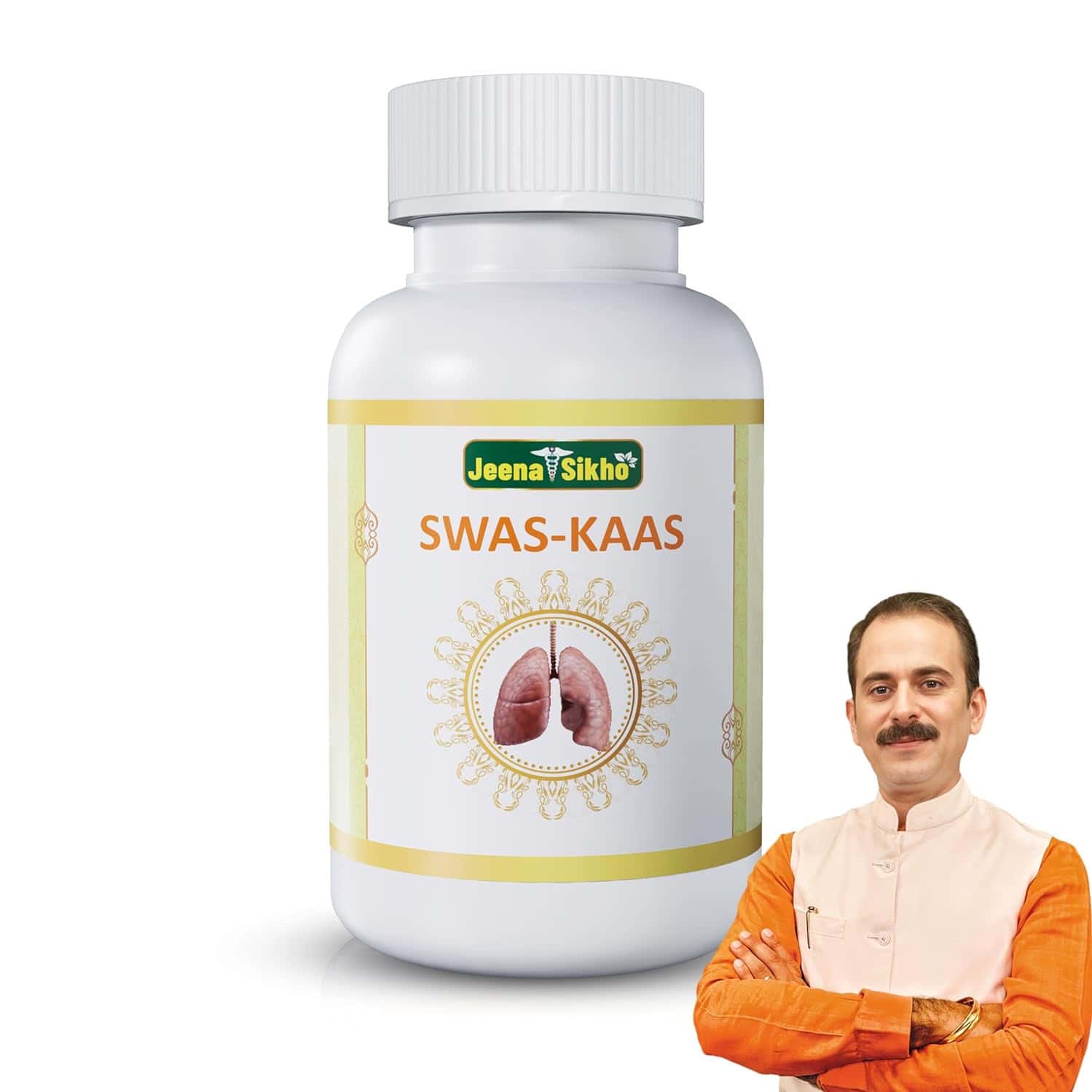Jeena Sikho Swas-kaas | Herbal Supplements For Lungs Care |for Good Health | 60 Capsules