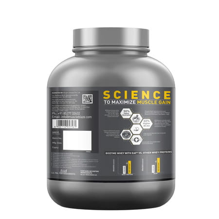 Muscleblaze Biozyme Iso - Zero | Low Carb | 100 Pure Whey Protein Isolate (Tropical Mango | 2 Kg)